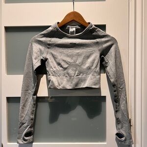 Gray gymshark training long sleeve shirt